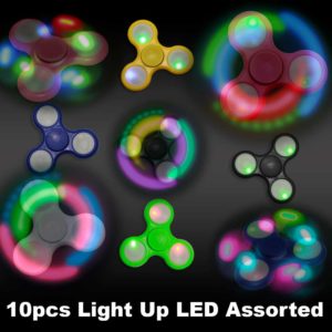 assorted LED fidget spinners