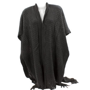 dark grey poncho