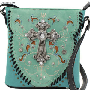 turquoise handbag