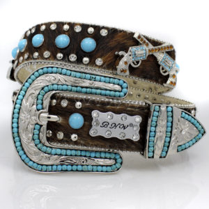 pistol embellished belt