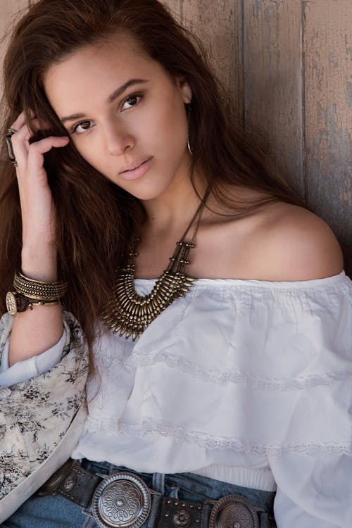 western fashion woman with belt