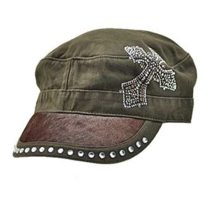 hair on hide hat green